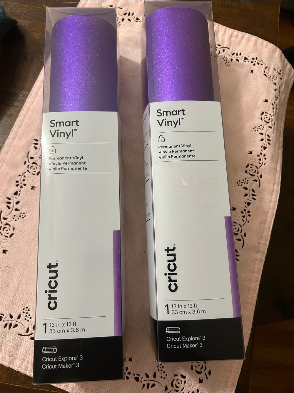 Cricut Smart Vinyl Permanent 2 Glitter Roll — Shimmering Purple